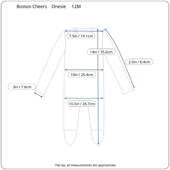 Cheers Boston Unisex Baby 12M "I Don't Even Know My Name" Short-Sleeve Onesie - Picture 8 of 8